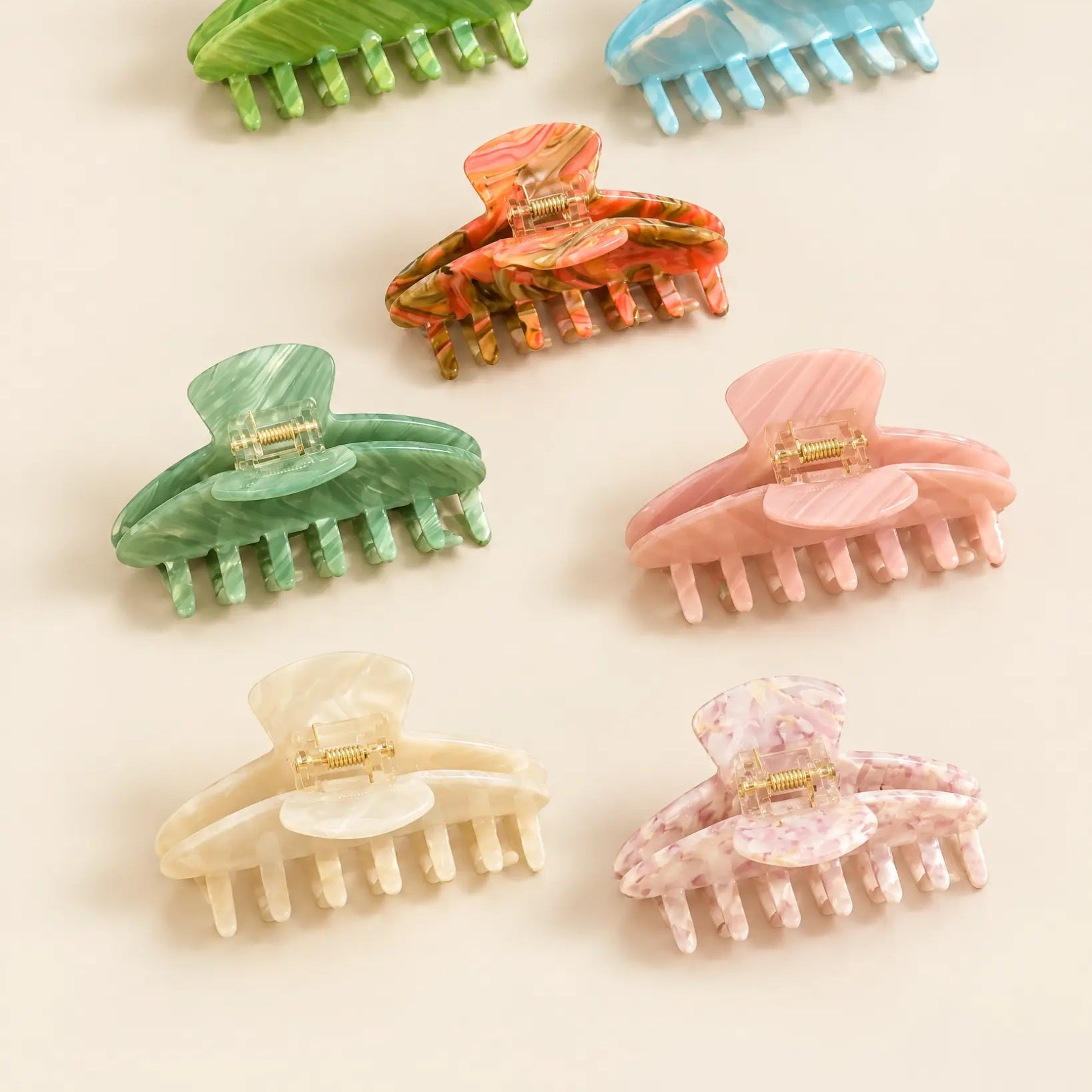 Doyoo Marble Claw - High-Quality Hair Clip with Marmor-Design