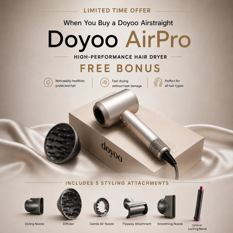 Doyoo™ AirStraight Wet-to-Dry Hair Straightener with Air Technology