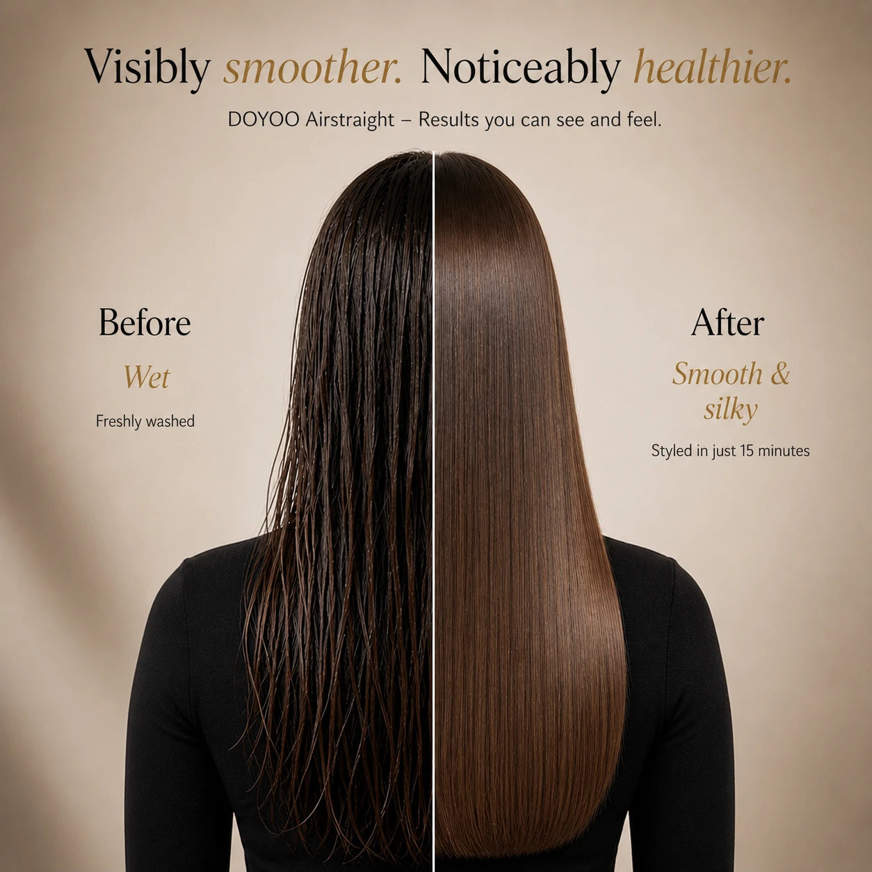 Doyoo™ AirStraight Wet-to-Dry Hair Straightener with Air Technology (Limited Bundle Offer)