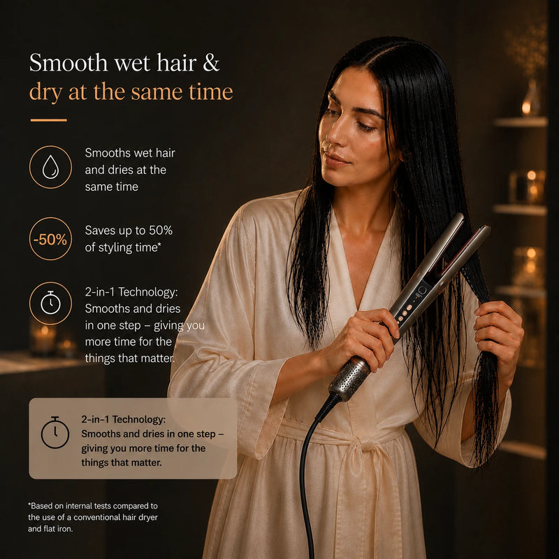 Doyoo™ AirStraight Wet-to-Dry Hair Straightener with Air Technology