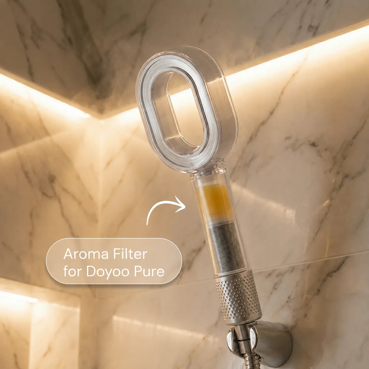 Pure Filter with Activated Carbon, Vitamin C & Aroma for Doyoo Pure Skin Filter Showerhead
