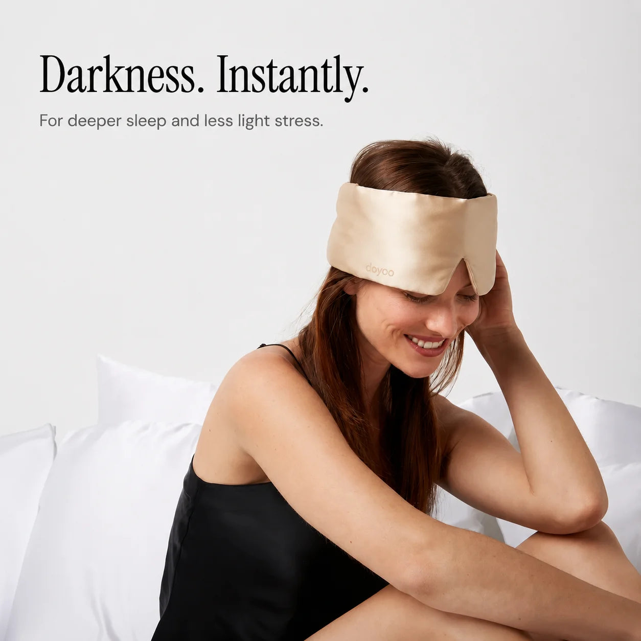 Doyoo Silk Sleep Mask - Silk sleep mask to reduce dark circles and wrinkles