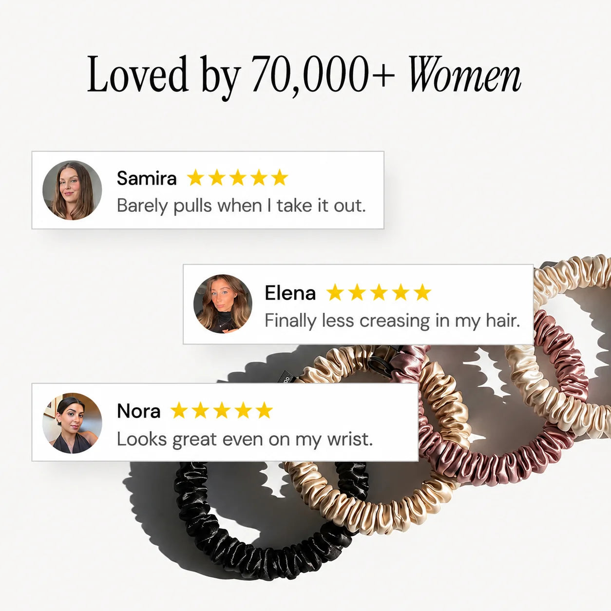 Doyoo SkinnySilk Scrunchies